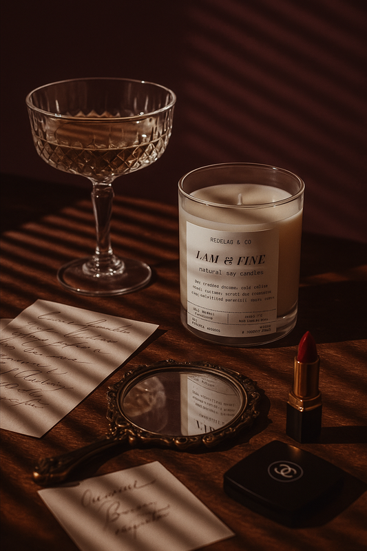 "I am Fine" scented soy candle - Sea Salt and Orchid